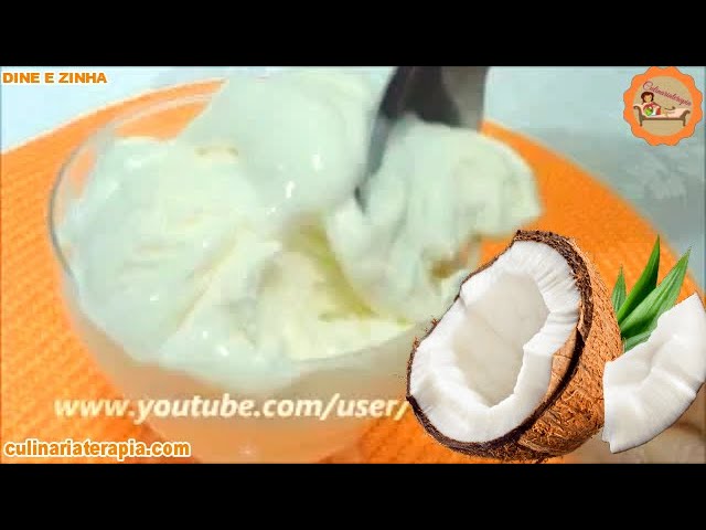 'Video thumbnail for Sorvete Cremoso de Coco Super Fácil de Fazer - Dyne e Zinha'