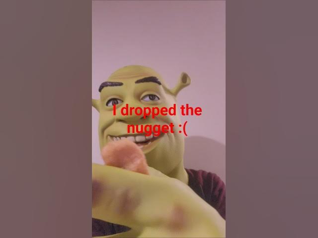Video thumbnail for Shrek eats nugget