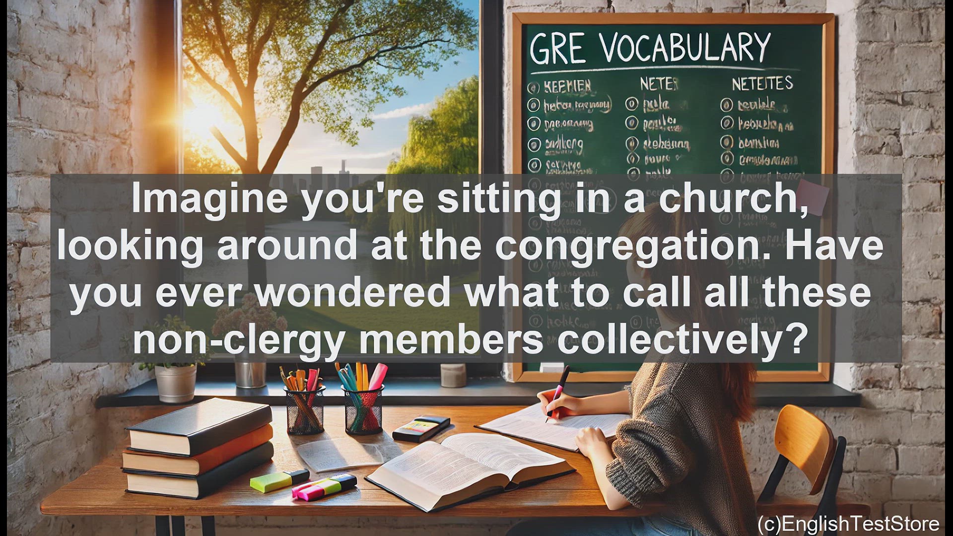 'Video thumbnail for GRE Vocabulary Lesson: What is Laity? Key GRE Vocabulary Explained'