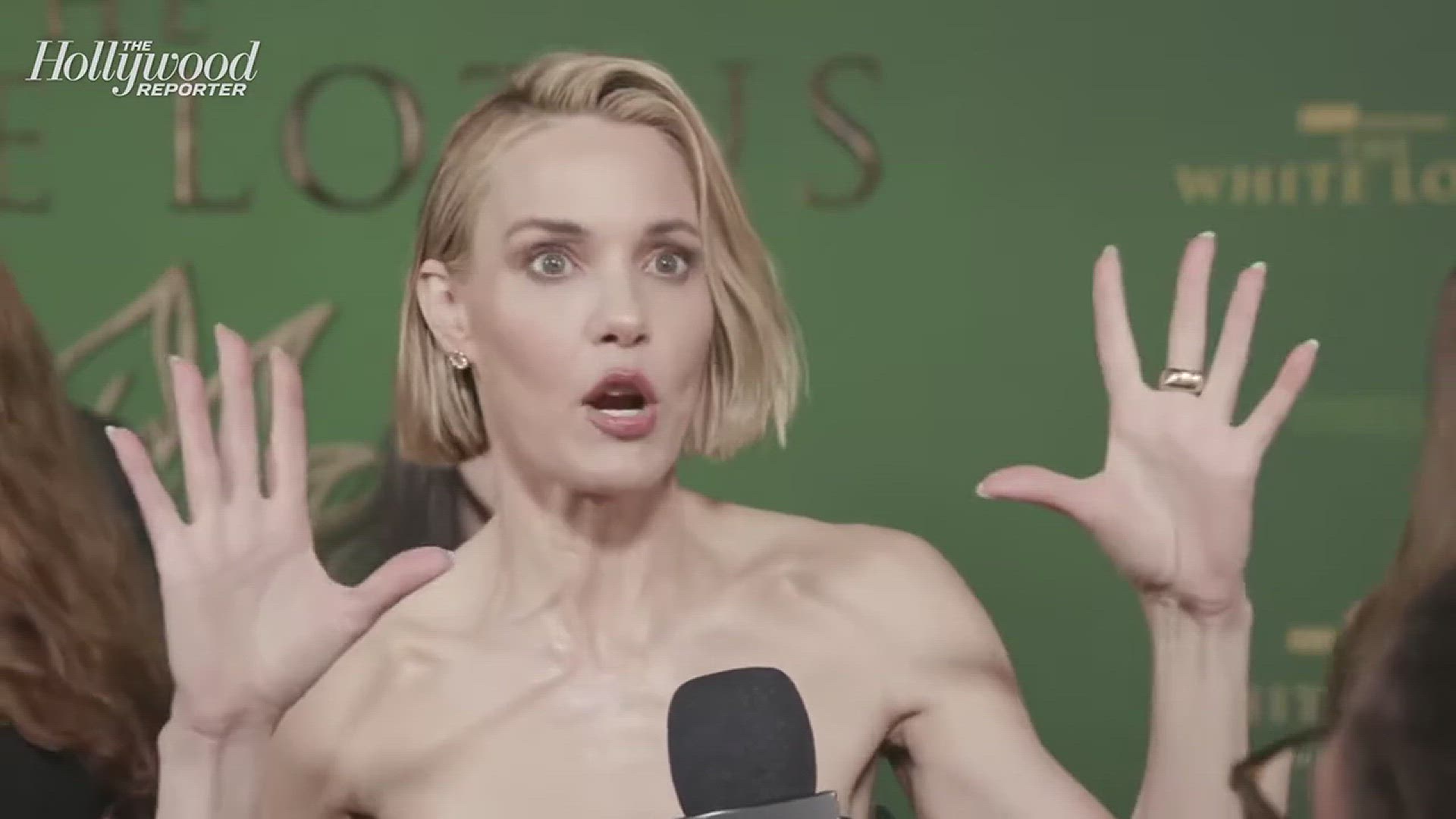 'Video thumbnail for Leslie Bibb Spills on Teaming Up with Carrie Coon & Michelle Monaghan in The White Lotus Season 3!'