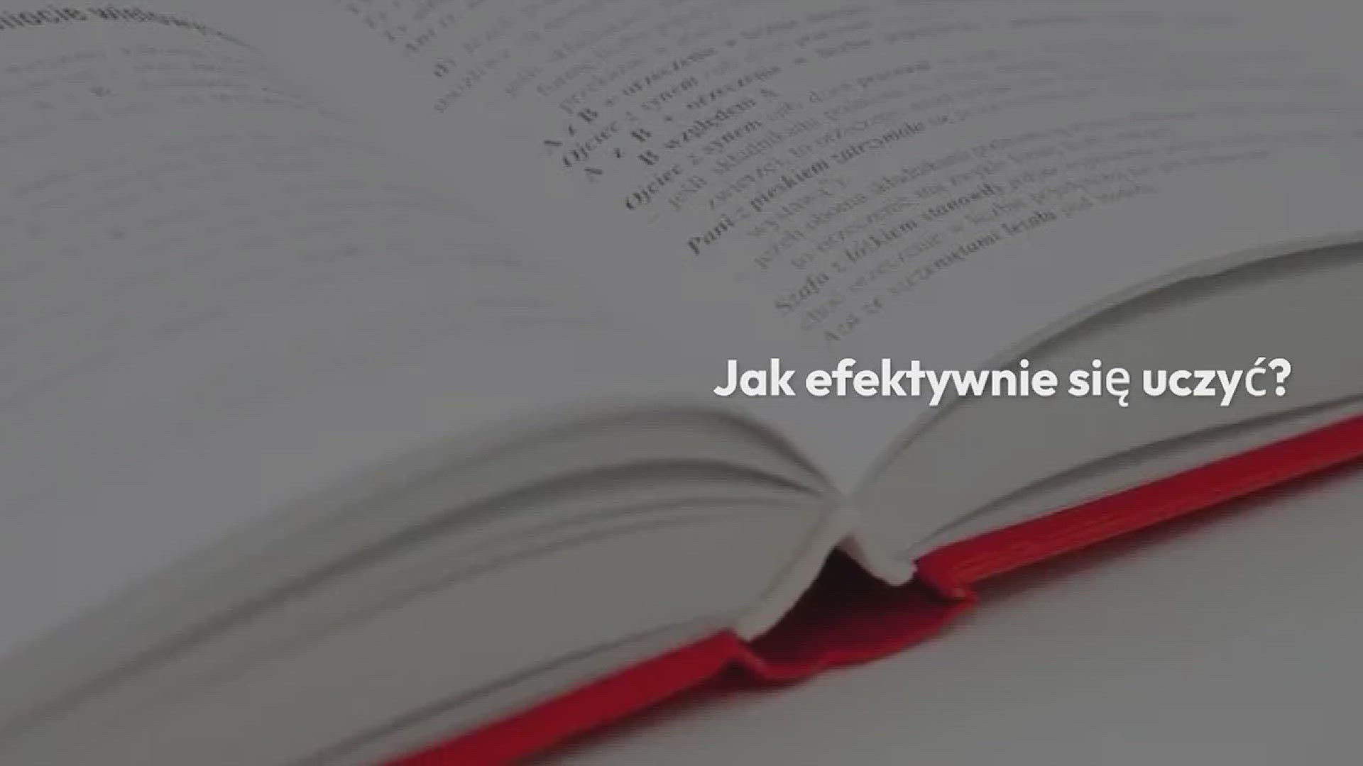 Video thumbnail for Jak efektywnie się uczyć?