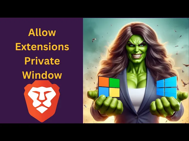 'Video thumbnail for How to Allow Extensions in Private (Incognito) Windows in Brave on Windows 11 or 10 | GearUpWindows'