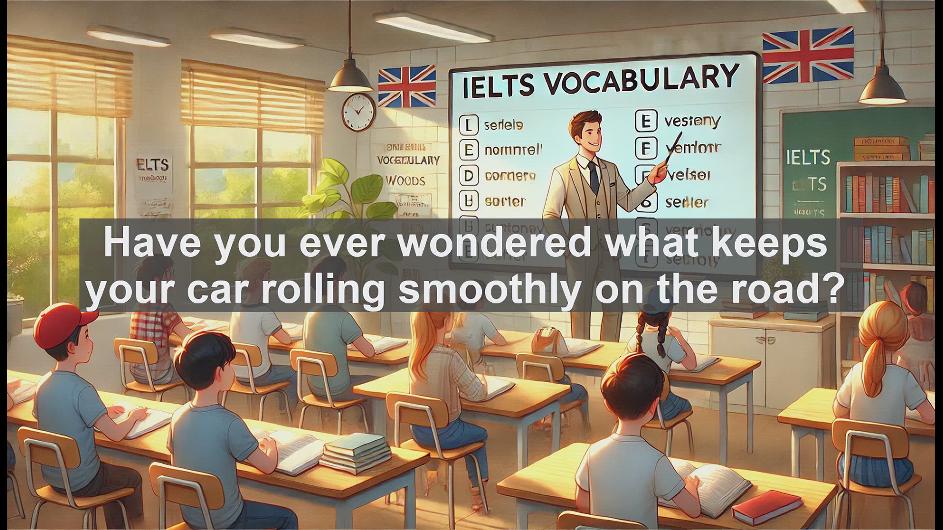 'Video thumbnail for 2500 Must Know IELTS 5.5 Vocabulary - What Are Tyres? Essential Car Part Explained for IELTS'