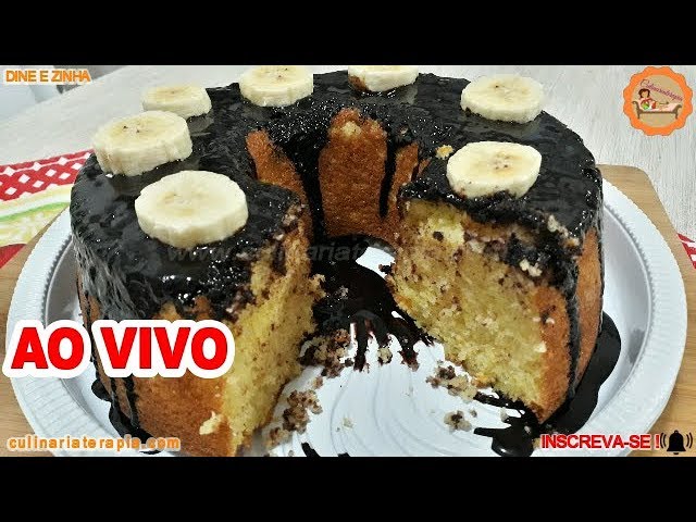'Video thumbnail for Bolo de Banana e Laranja com Cobertura de Chocolate'