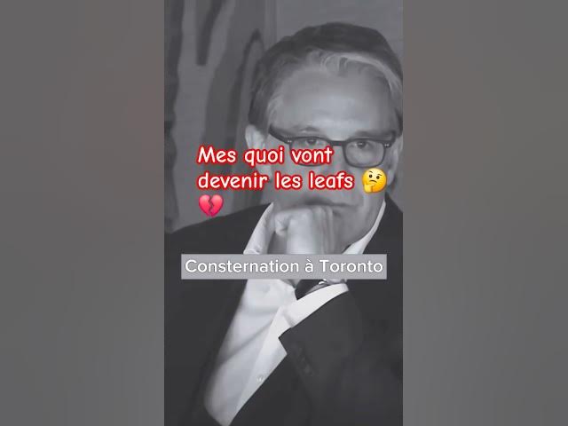 Video thumbnail for #toronto #hockey #nhl saison terminé pour Toronto a suivre