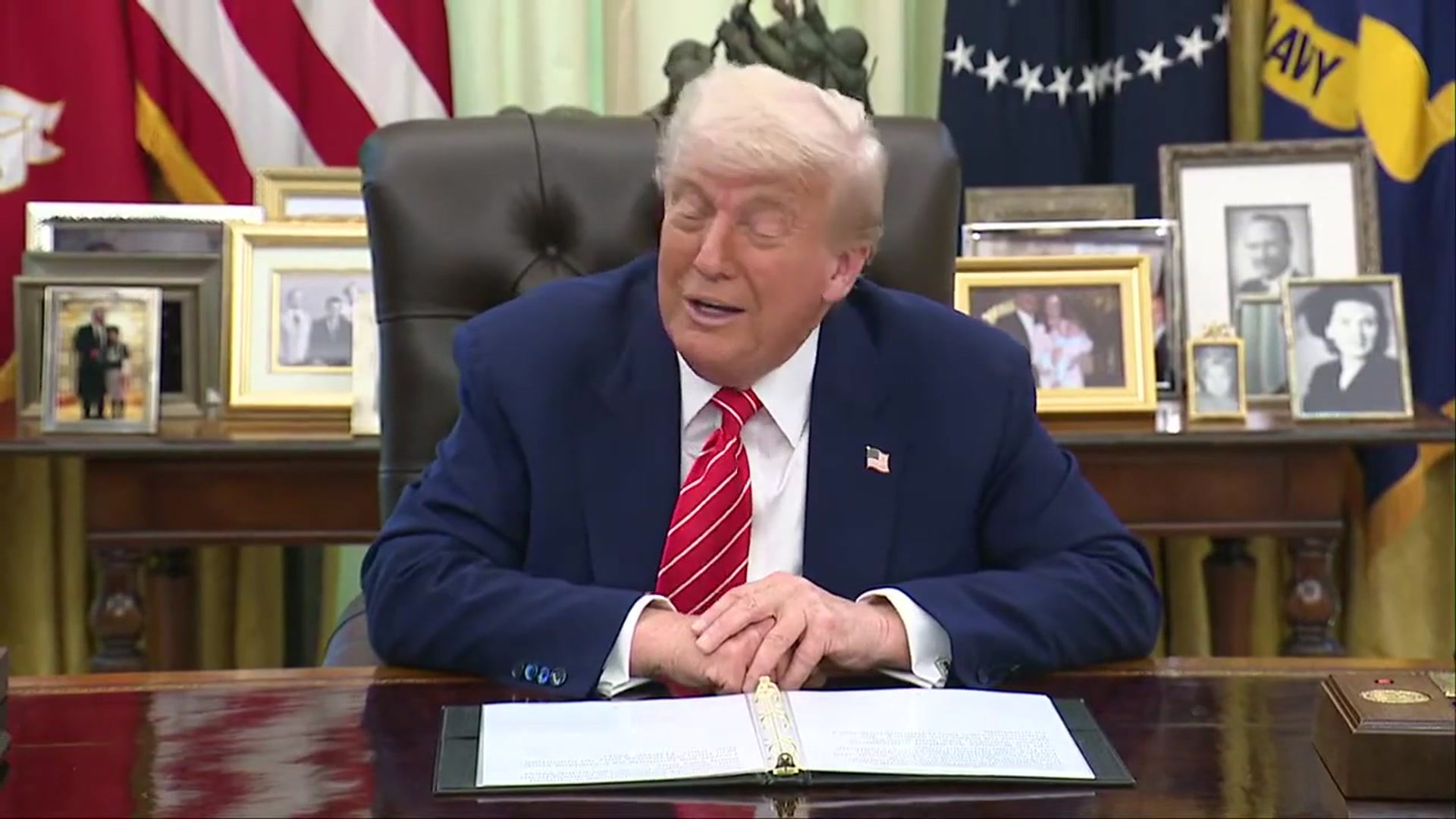 'Video thumbnail for Trump on whether he would pardon Diddy'