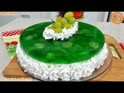 'Video thumbnail for Torta Surpresa de Uva com Gelatina e chantilly @Culinariaterapia'