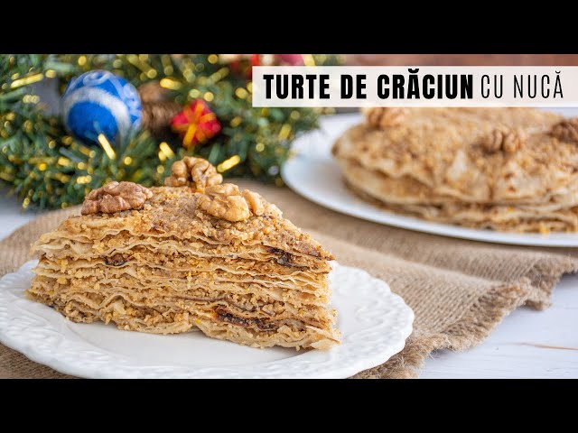 'Video thumbnail for Turte de Crăciun cu nucă (Scutecele Domnului) - rețeta tradițională | Bucate Aromate'