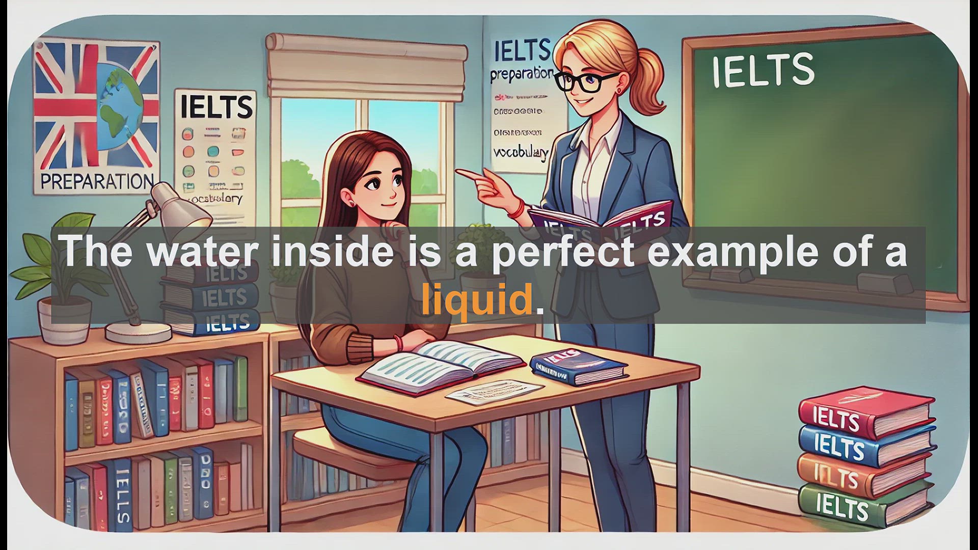 'Video thumbnail for 2500 Must Know IELTS 5.5 Vocabulary - Understanding 'Liquid': Essential IELTS Vocabulary'