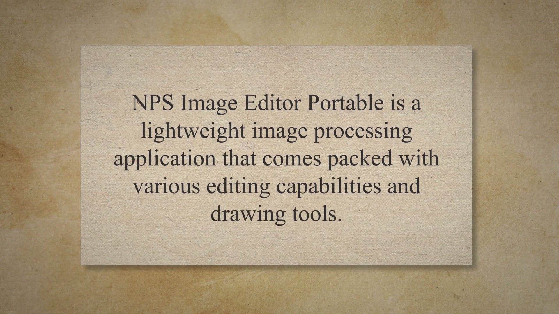 'Video thumbnail for NPS Image Editor Portable: A Lightweight Image Editing Tool with Drawing and Editing Capabilities'