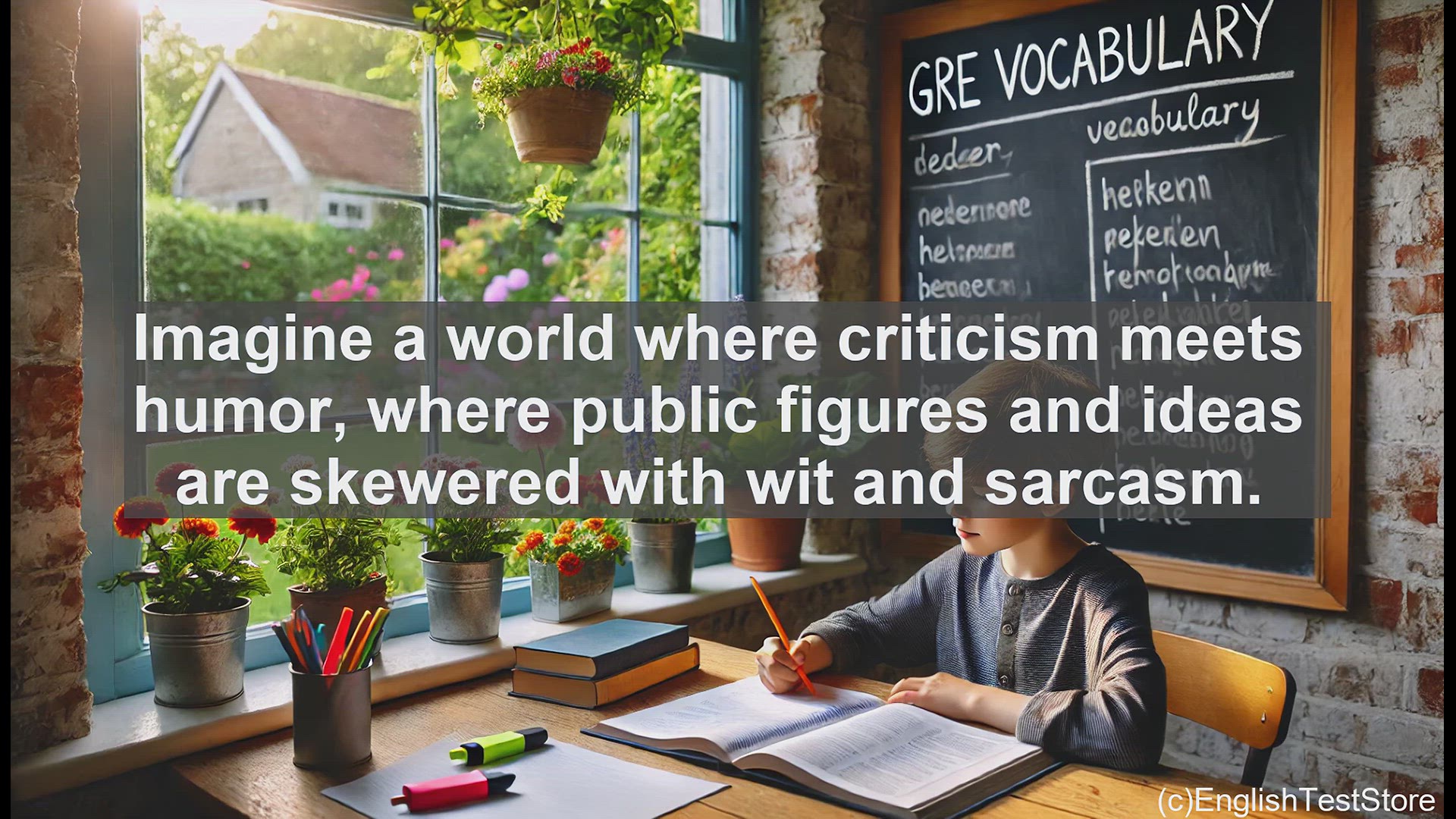 'Video thumbnail for GRE Vocabulary Lesson: The Art of Lampooning - Satirizing with Wit and Humor'