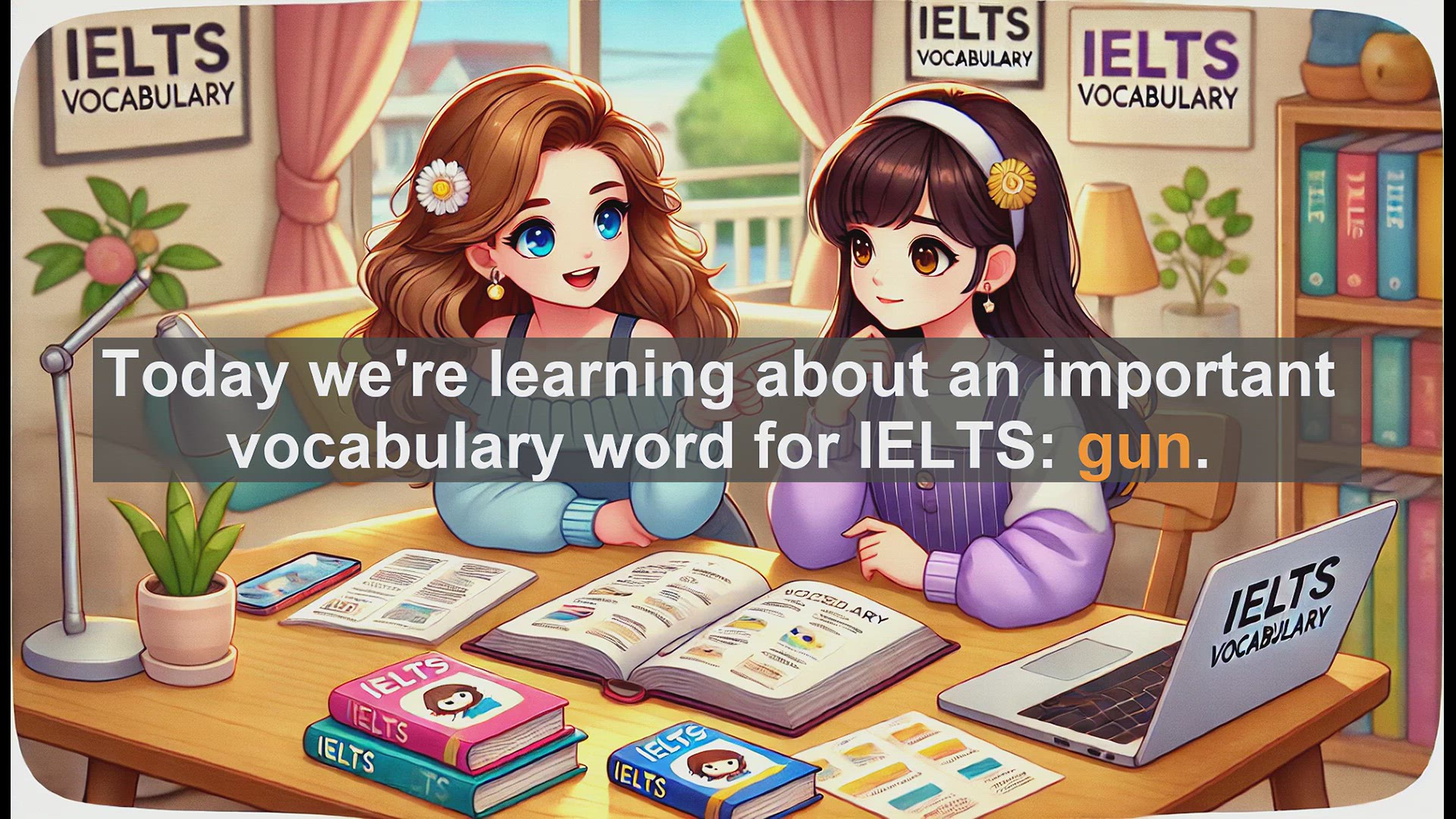 'Video thumbnail for 2500 Must Know IELTS 5.5 Vocabulary - IELTS Vocabulary: Understanding and Using the Word 'Gun''