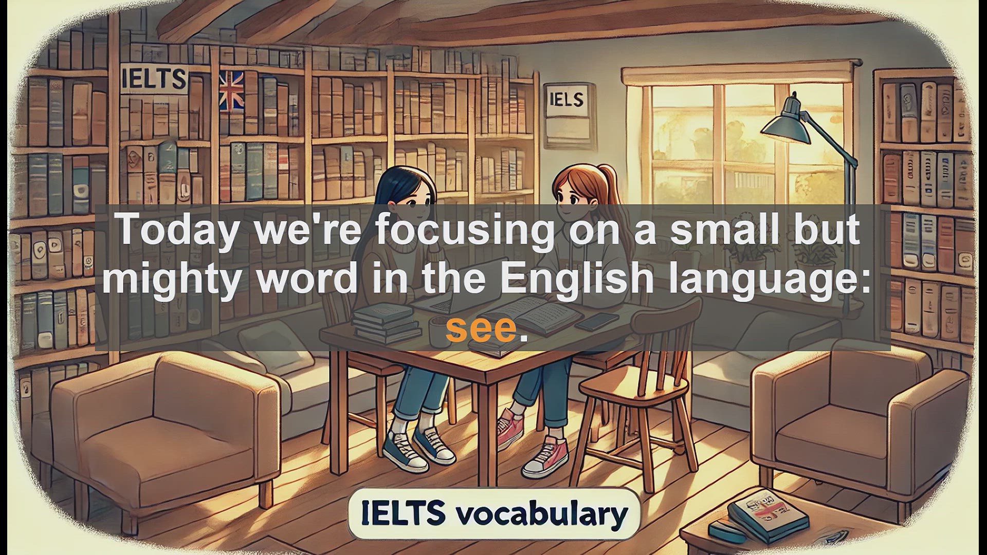 'Video thumbnail for 2500 Must Know IELTS 5.5 Vocabulary - Understanding the Verb 'See': Meanings and Usage'