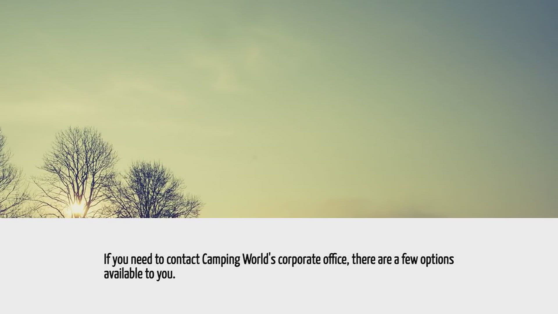 Video thumbnail for How Do I Contact Camping World Corporate Office