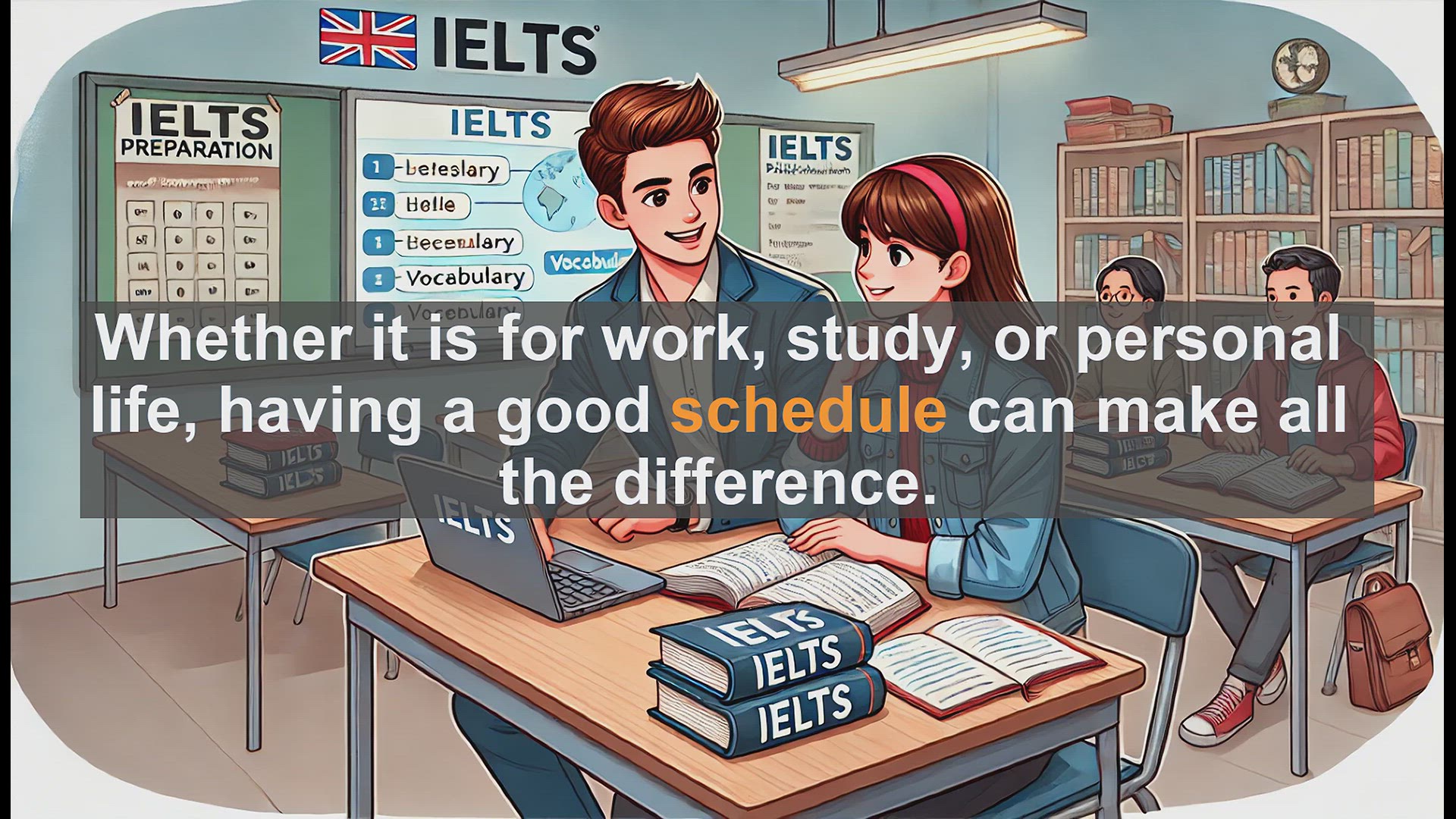 'Video thumbnail for 2500 Must Know IELTS 5.5 Vocabulary - Master the Word 'Schedule' for IELTS Success'