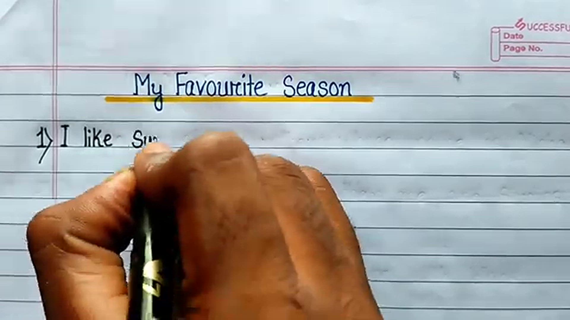 'Video thumbnail for 10 Lines on My Favourite Season in English⬆︎'