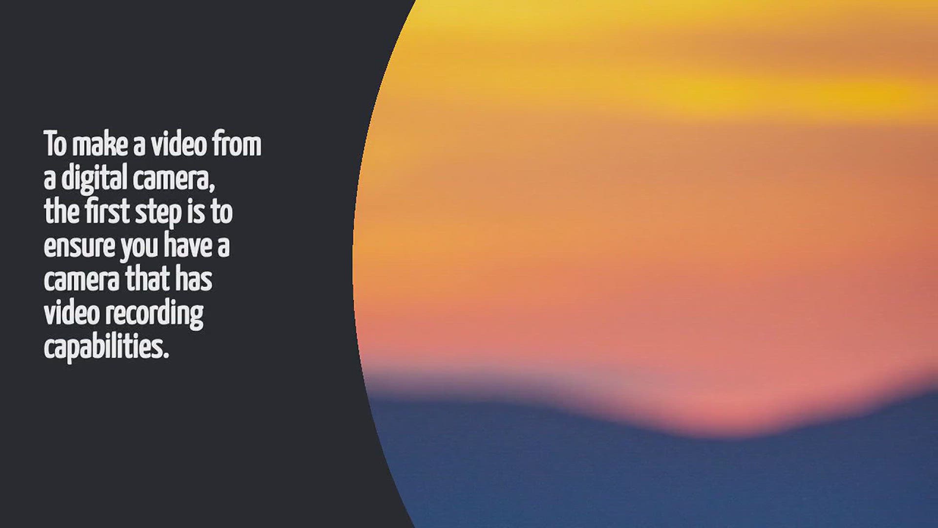 Video thumbnail for How To Make Video From Digital Camera