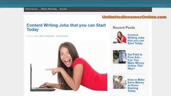 'Video thumbnail for Content Writing Jobs you can Start Today'