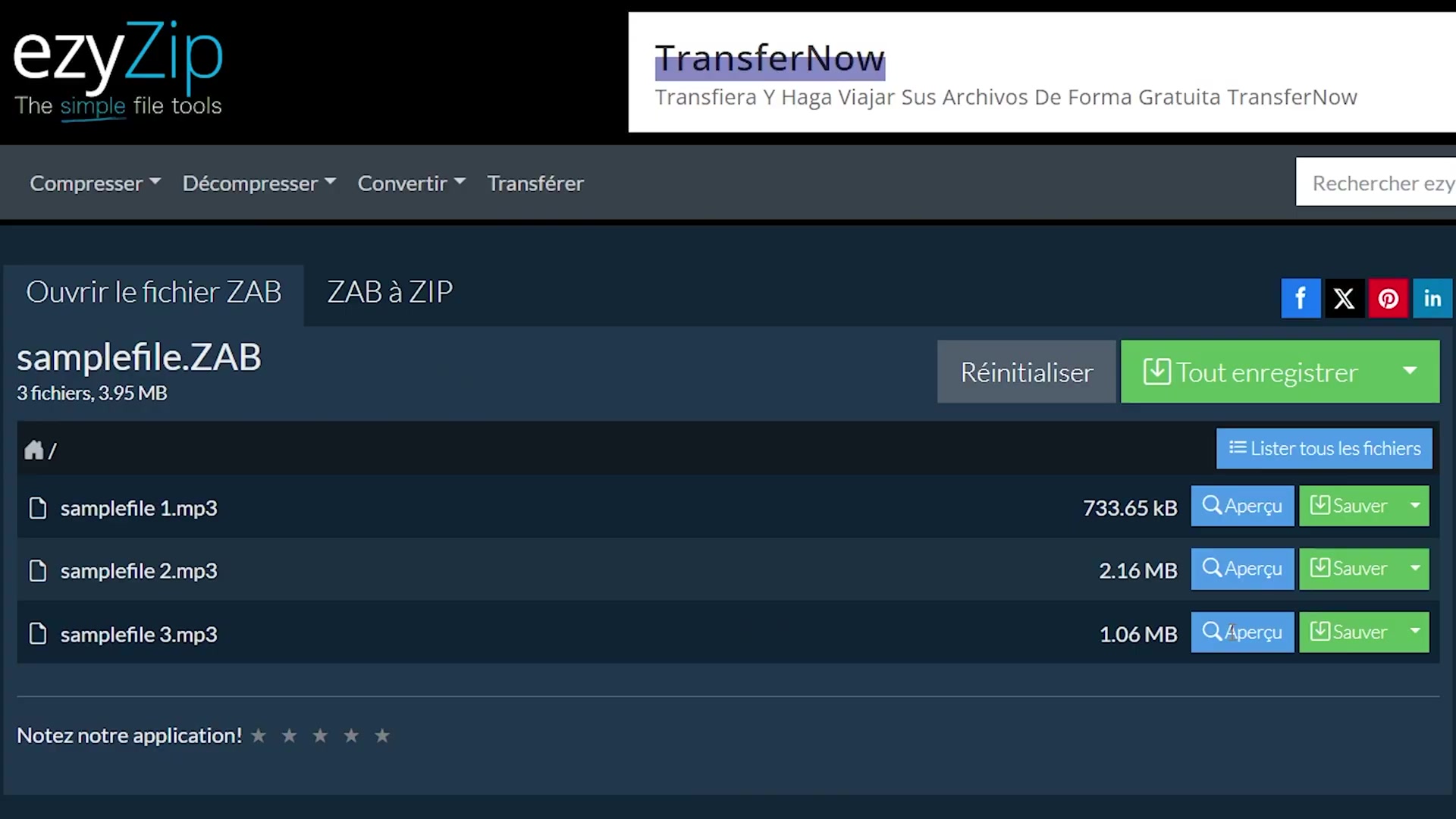 'Video thumbnail for 📦 Comment Extraire MP3 de fichiers ZAB en ligne gratuitement | Aucune installation requise'