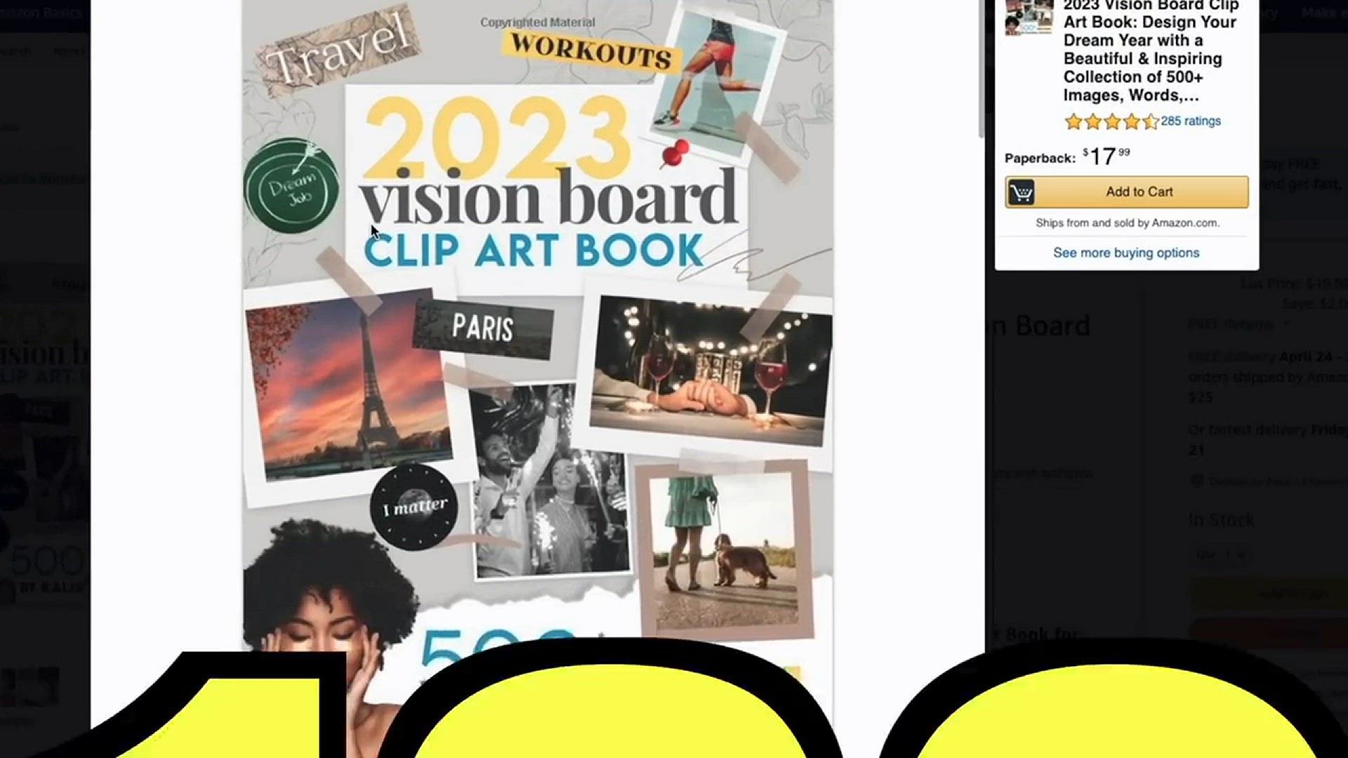 Stream episode 2023 Vision Board Clip Art Book: Design Your Dream