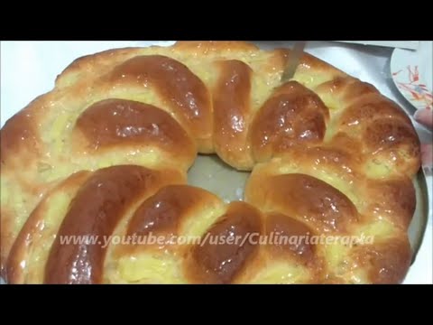 'Video thumbnail for Rosca Doce Trançada e Recheada com Creme de Confeiteiro e Trançada'