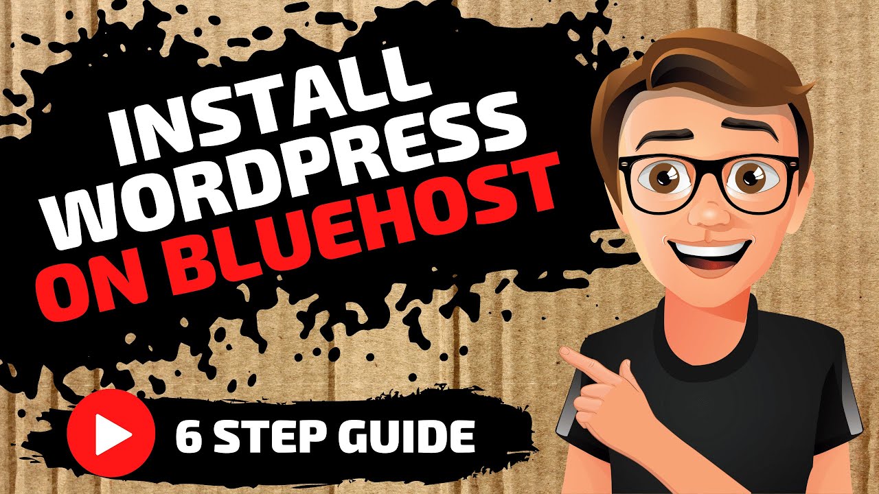 'Video thumbnail for Bluehost Wordpress Install (In 6 Easy Steps) How To Install WordPress On Bluehost'