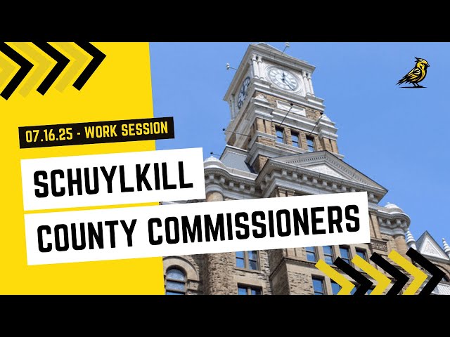 Video thumbnail for Schuylkill County Commissioners Work Session - July 16, 2025