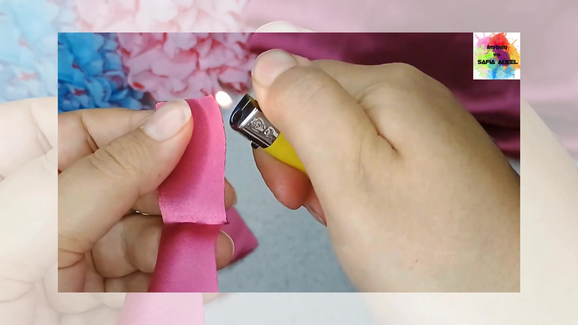 Video thumbnail for How To Make Beautiful Fabric Flower