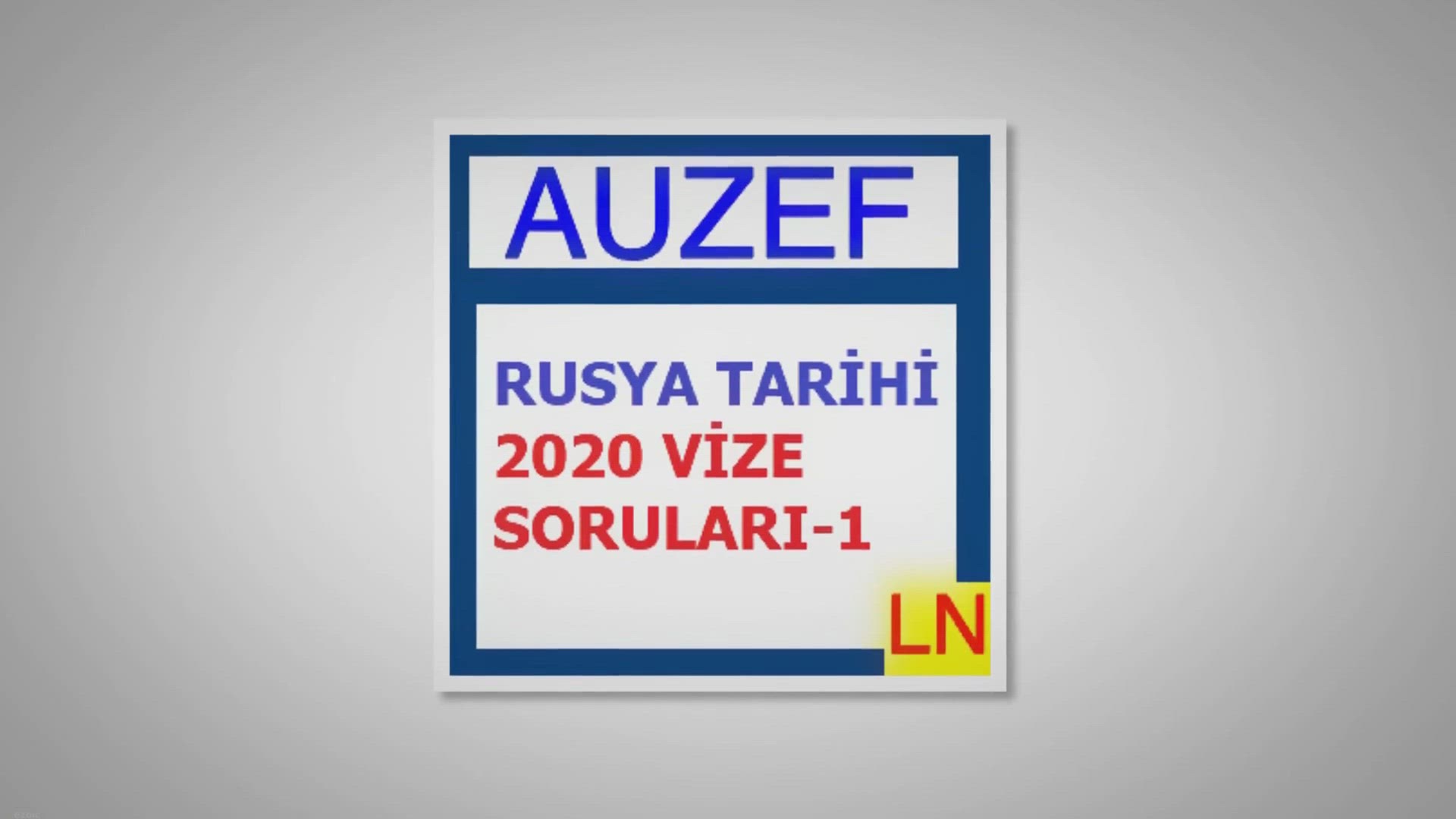 'Video thumbnail for Rusya Tarihi 2020 Vize Soruları -1'