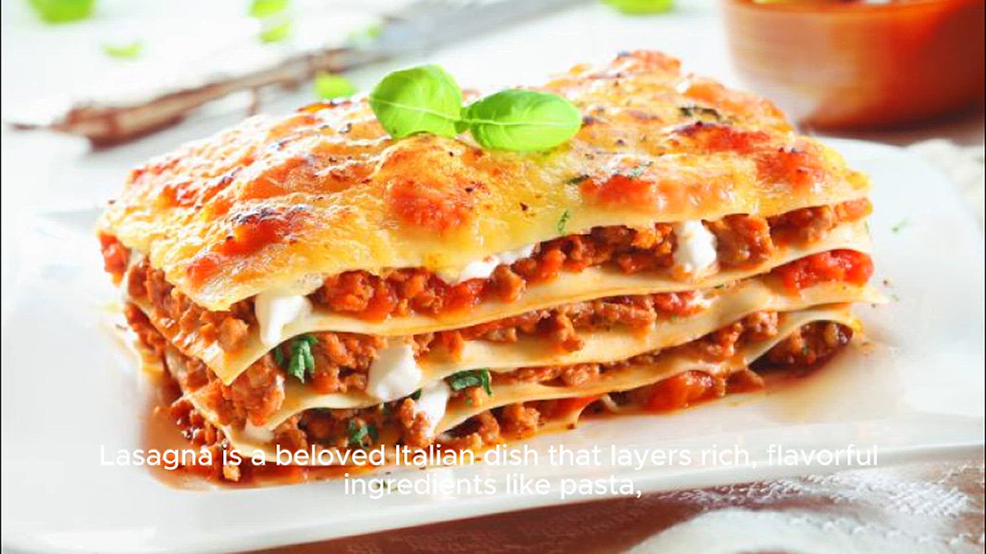 Video thumbnail for Italian lasagna recipe