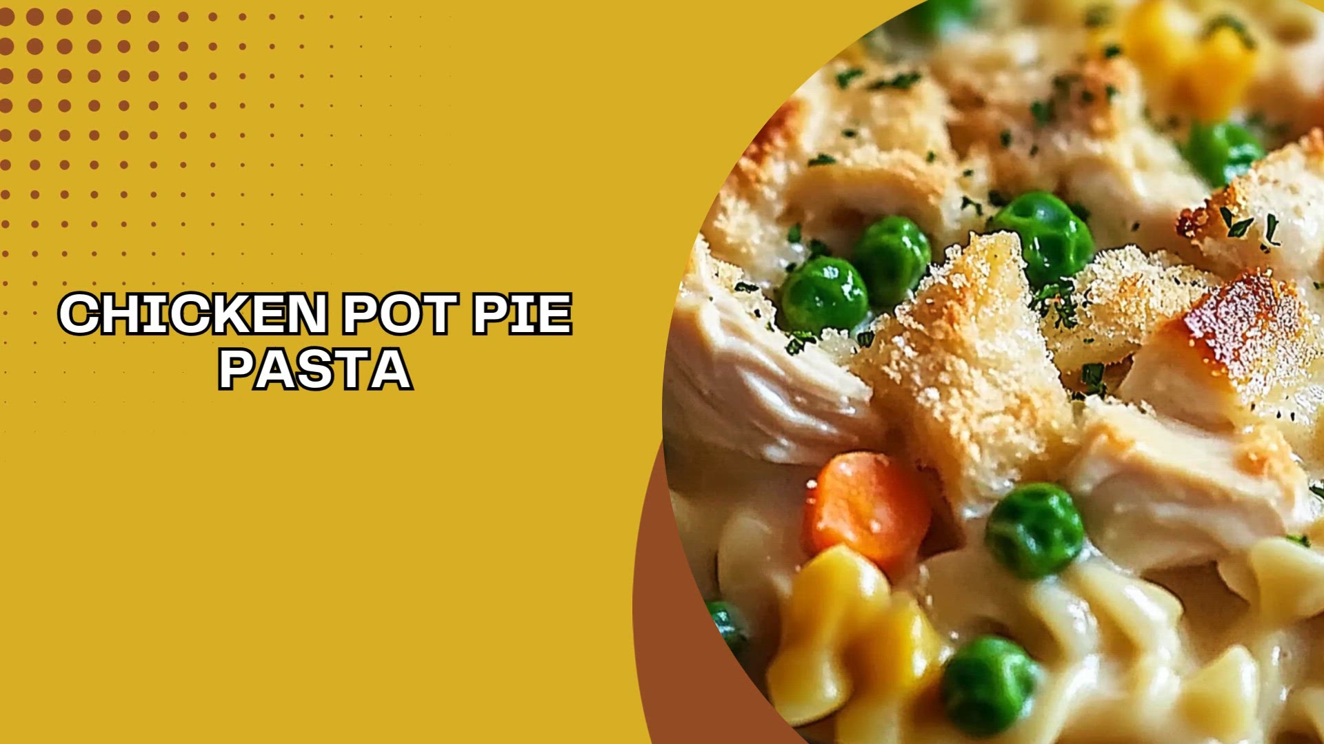 Video thumbnail for Chicken Pot Pie Pasta