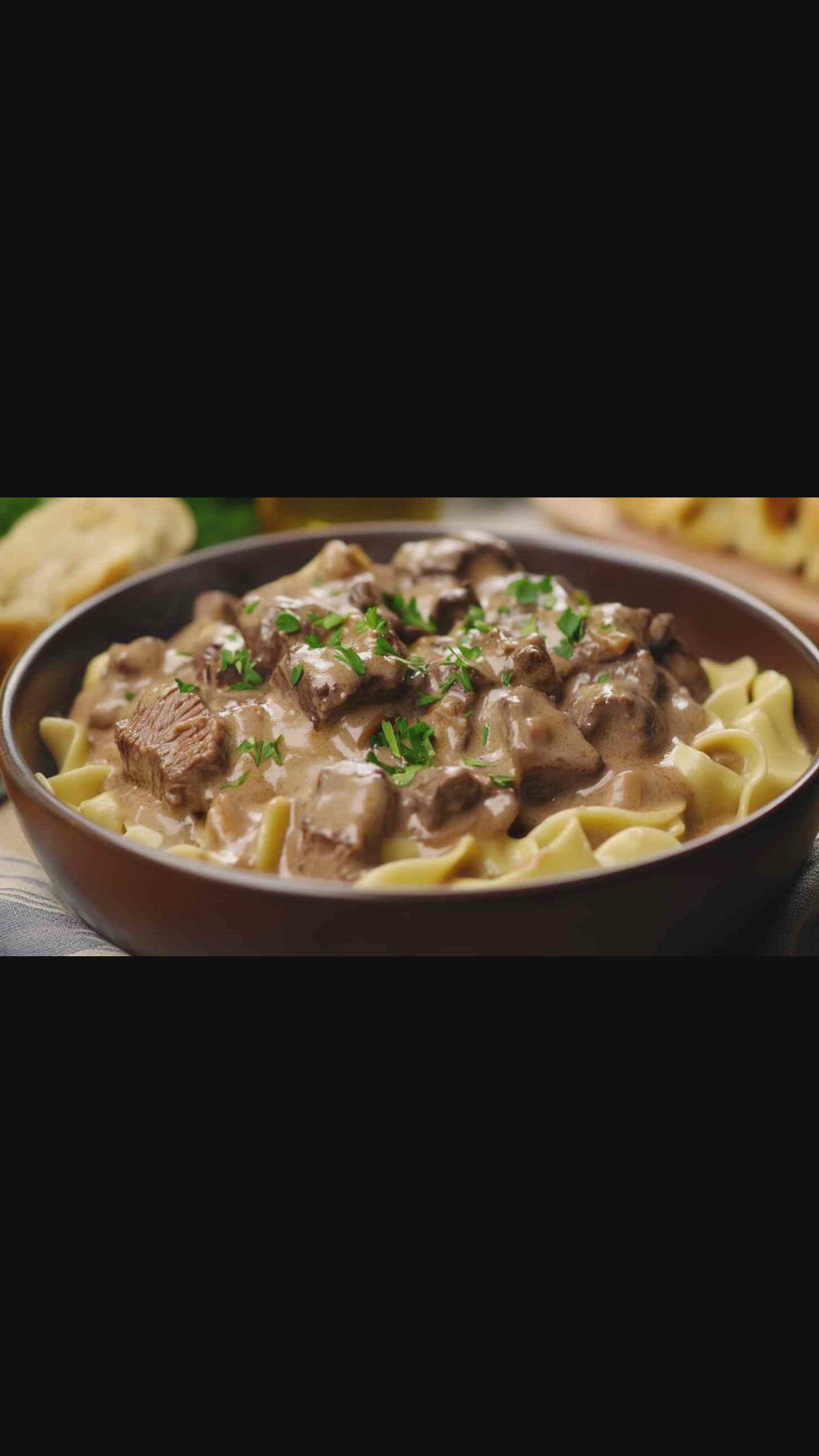 'Video thumbnail for The Best Ever Crockpot Beef Stroganoff for Busy Nights'