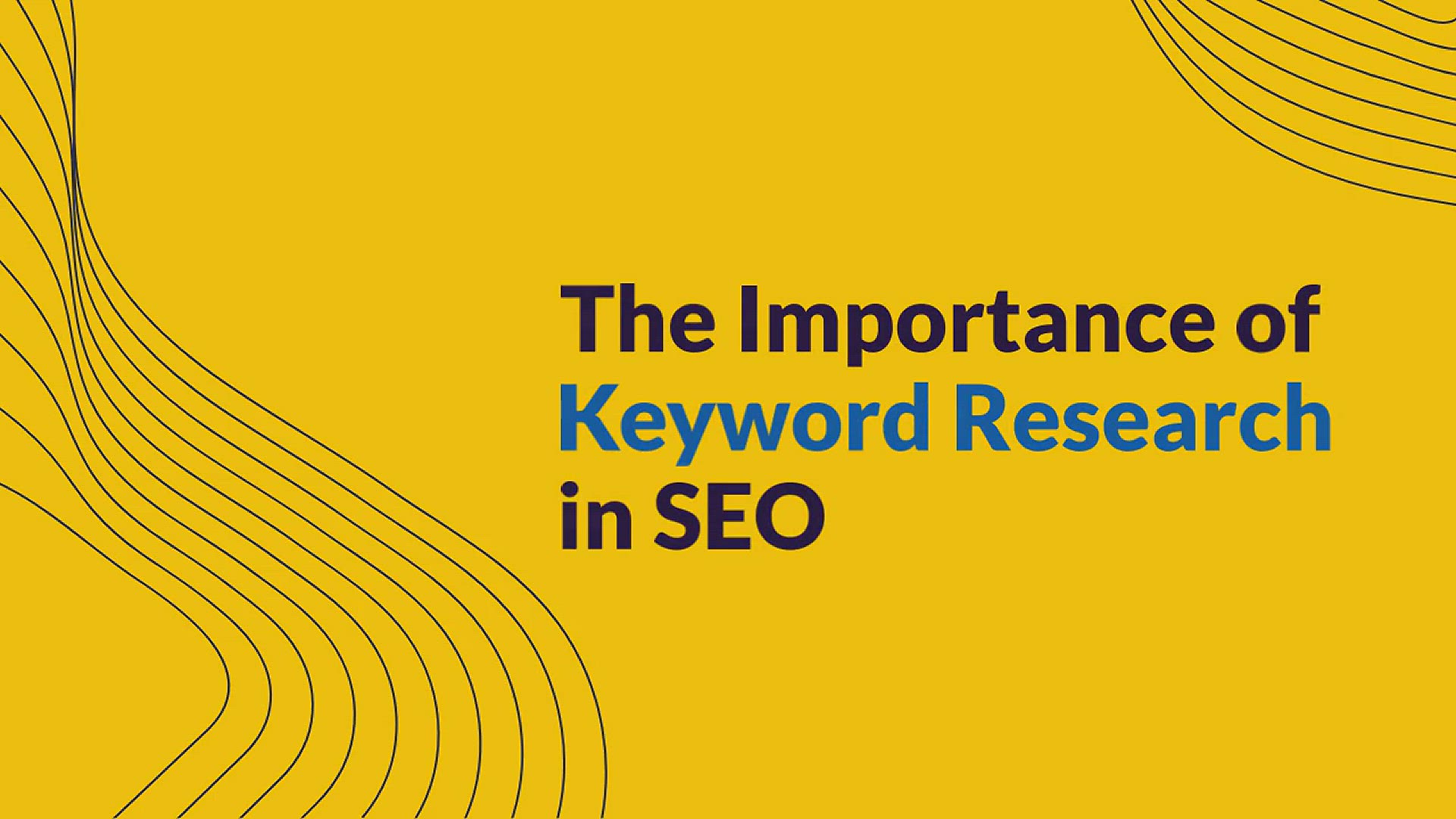 'Video thumbnail for The Importance of Keyword Research in SEO'