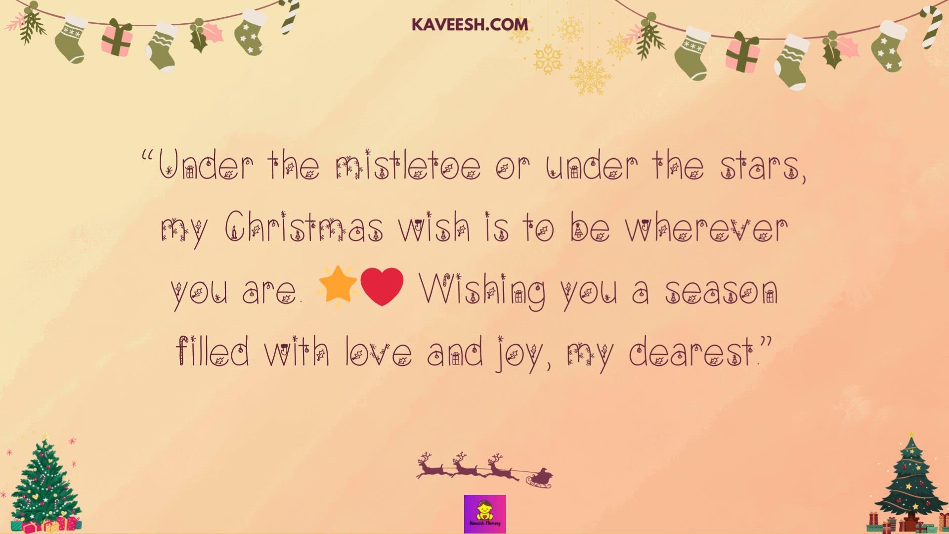Video thumbnail for Christmas wishes for lover