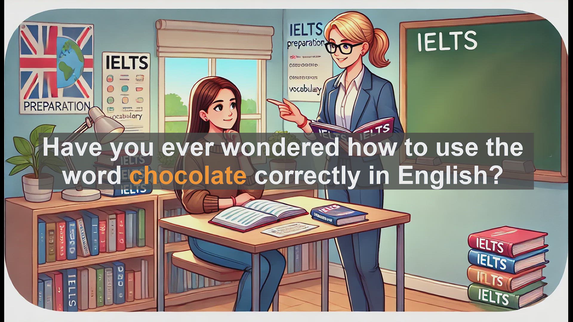 'Video thumbnail for 2500 Must Know IELTS 5.5 Vocabulary - How to Use 'Chocolate' in English: IELTS Vocabulary Guide'