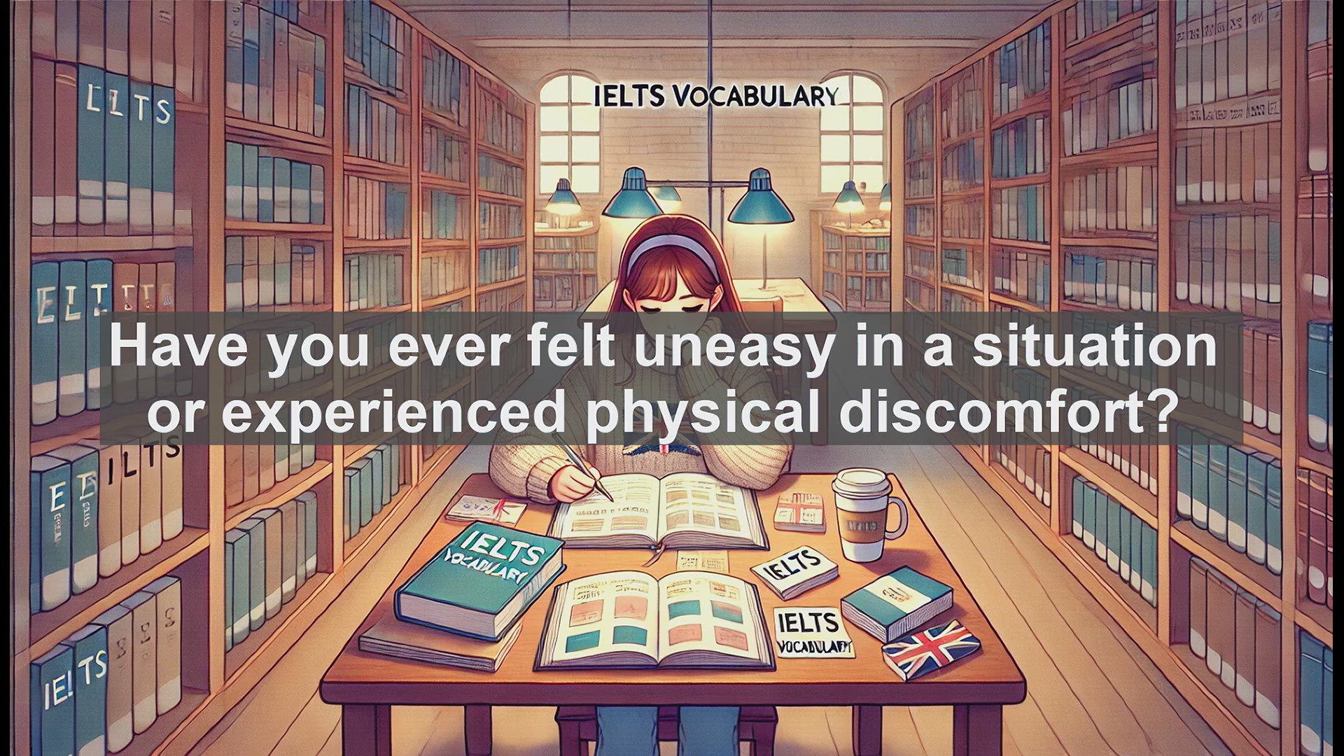 'Video thumbnail for 2500 Must Know IELTS 5.5 Vocabulary - Understanding the Word 'Uncomfortable' in English'