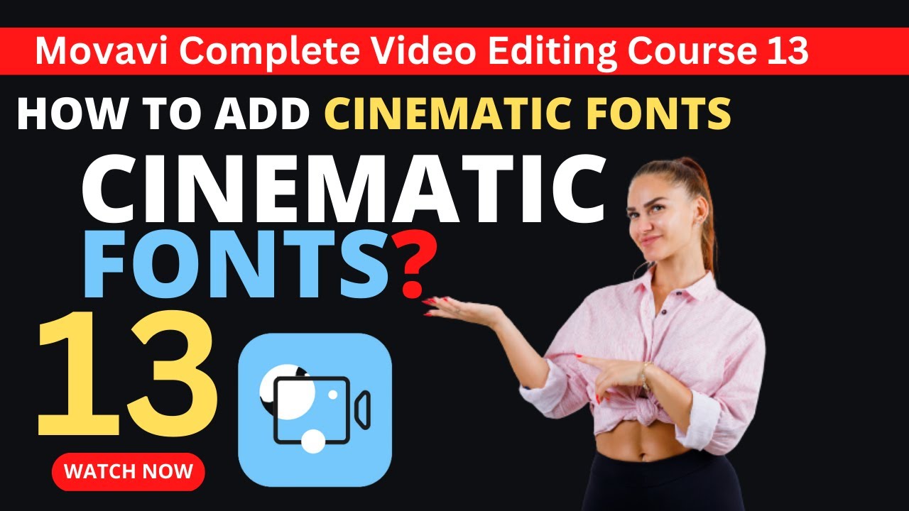 Video thumbnail for How To Use Custom Cinematic Fonts in Movavi Video Editor ⬆️ Movavi Video Course 2023 Video 13.