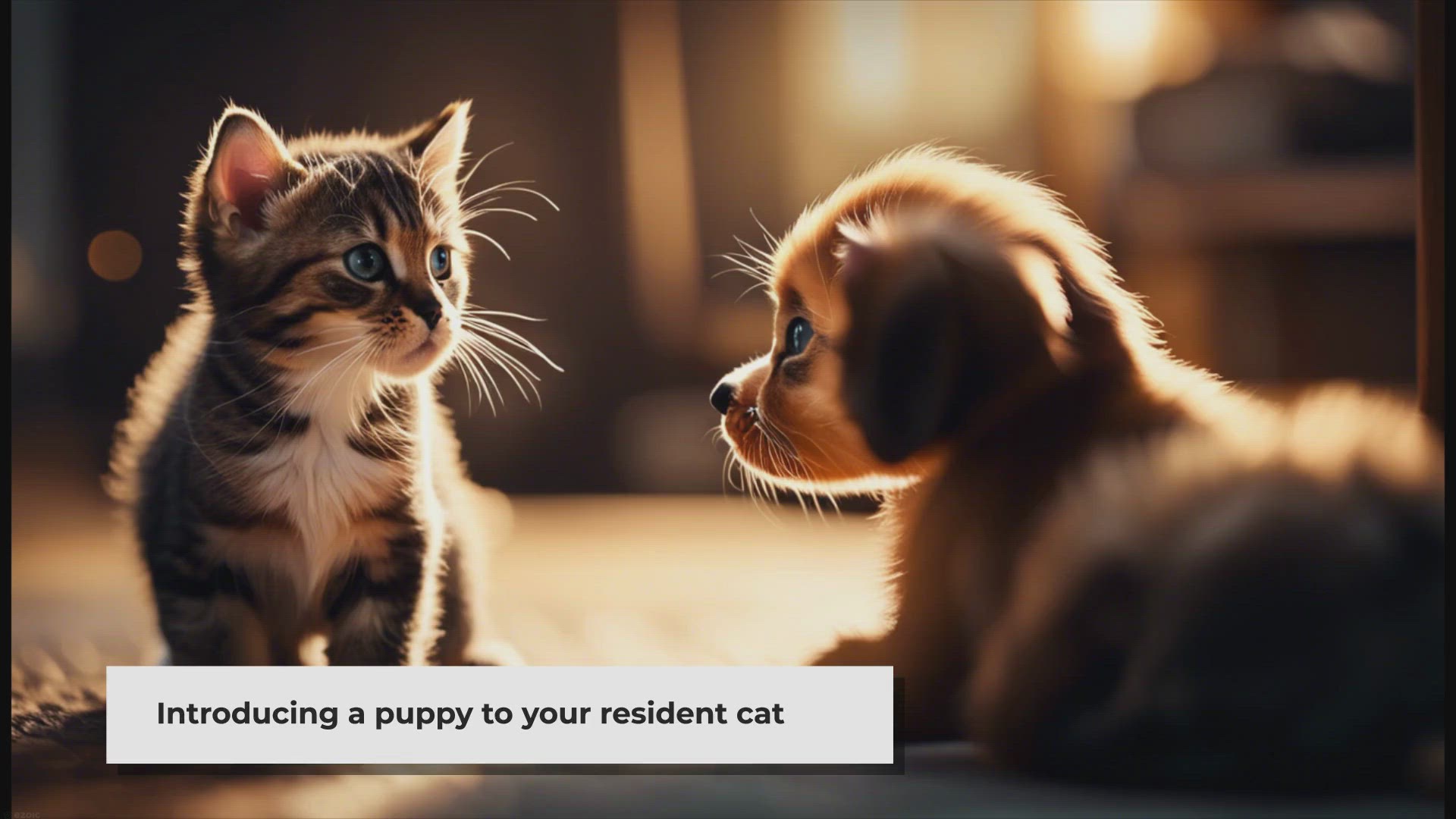 Video thumbnail for How to Introduce a Puppy to Cats?