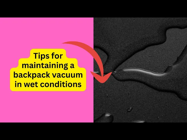 'Video thumbnail for Tips for Maintaining a Backpack Vacuum in Wet Conditions'