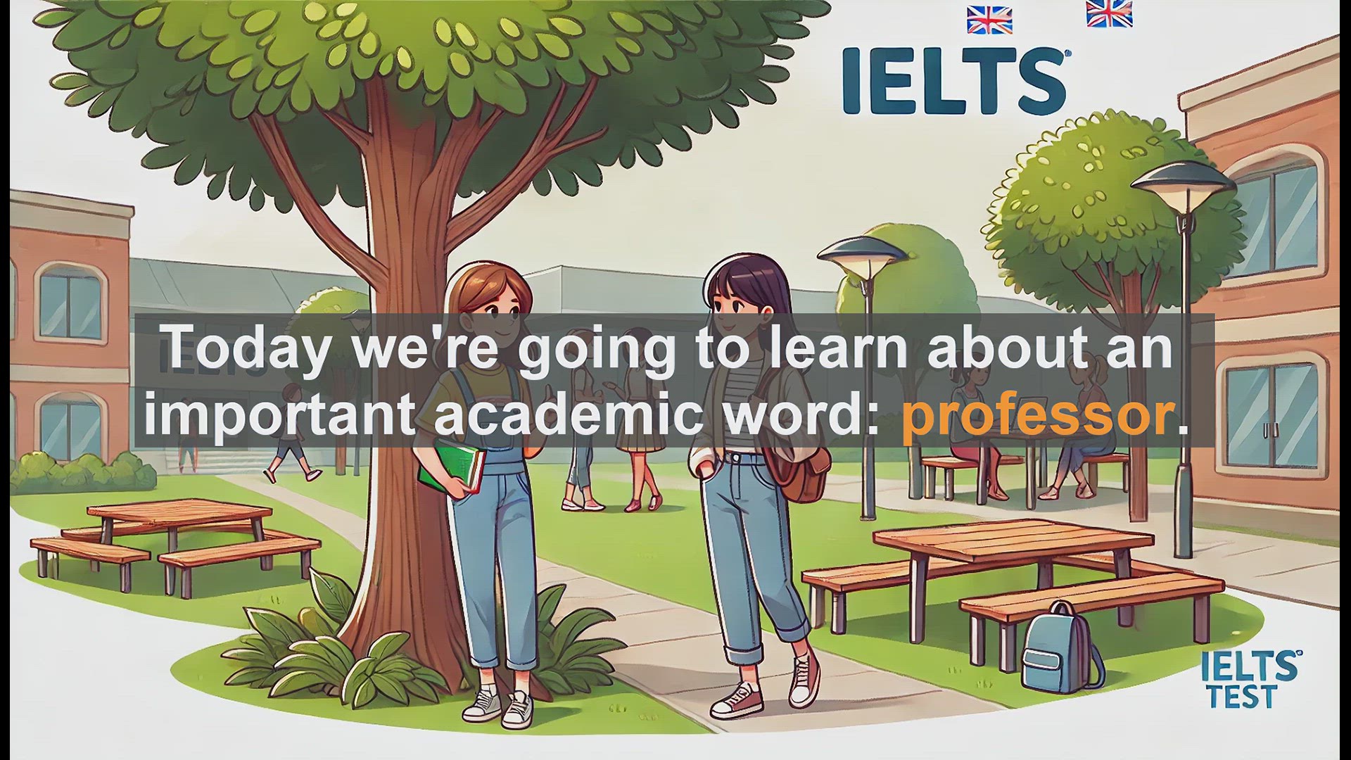 'Video thumbnail for 2500 Must Know IELTS 5.5 Vocabulary - Understanding the Word 'Professor' for IELTS Success'
