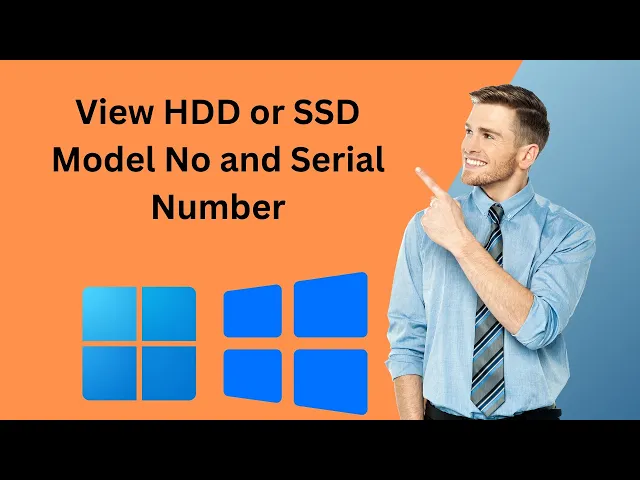 'Video thumbnail for How to View HDD or SSD Model No and Serial Number in Windows 11 or 10 using Command Prompt?'