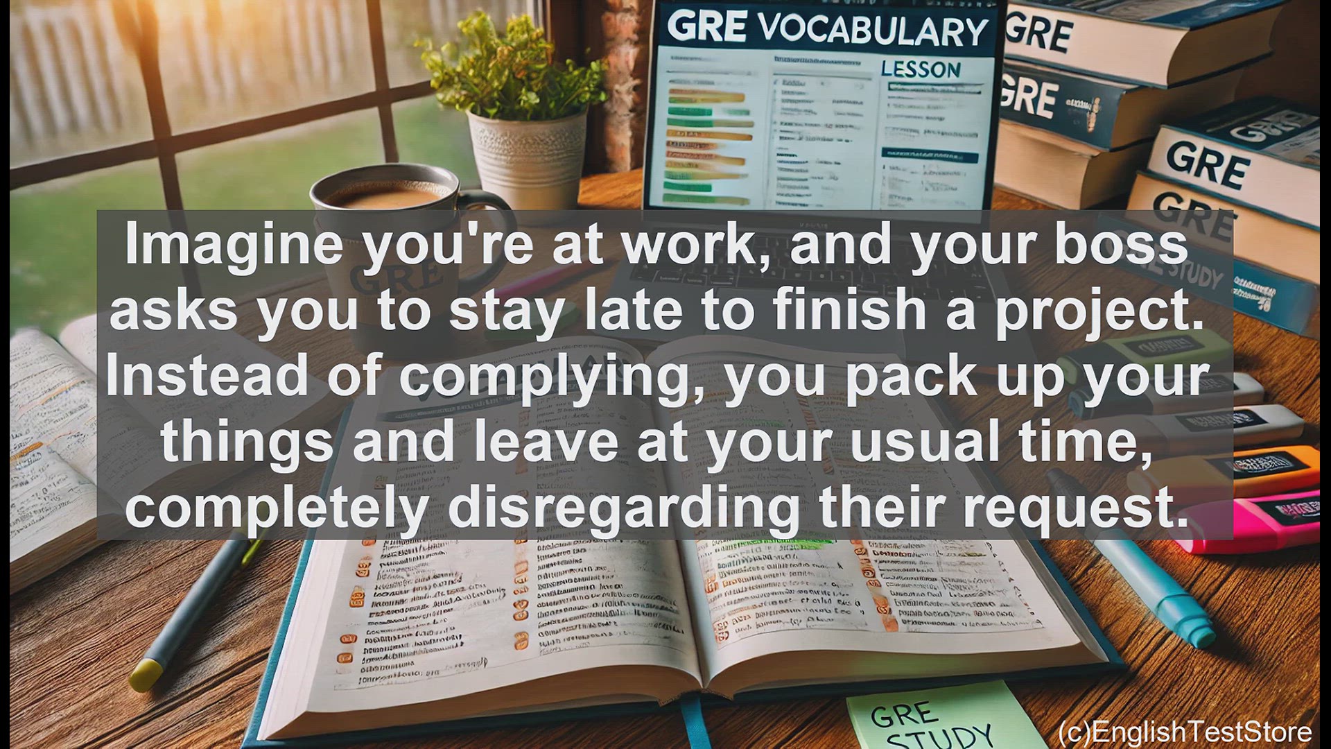 'Video thumbnail for GRE Vocabulary Lesson: The Consequences of Insubordination'