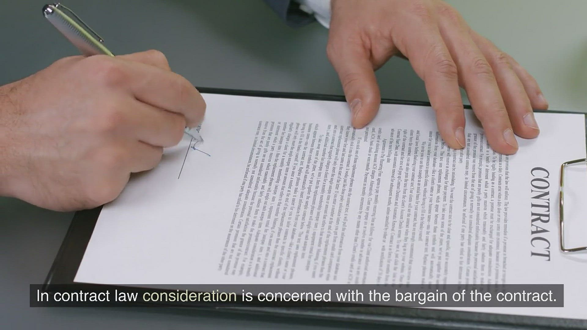 'Video thumbnail for Consideration - Contract Law - www.e-lawresources.co.uk'