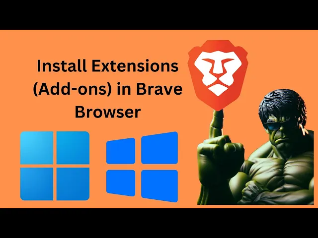 'Video thumbnail for How to Install Extensions (Add-ons) in Brave Browser in Windows 11 or 10 | GearUpWindows Tutorial'