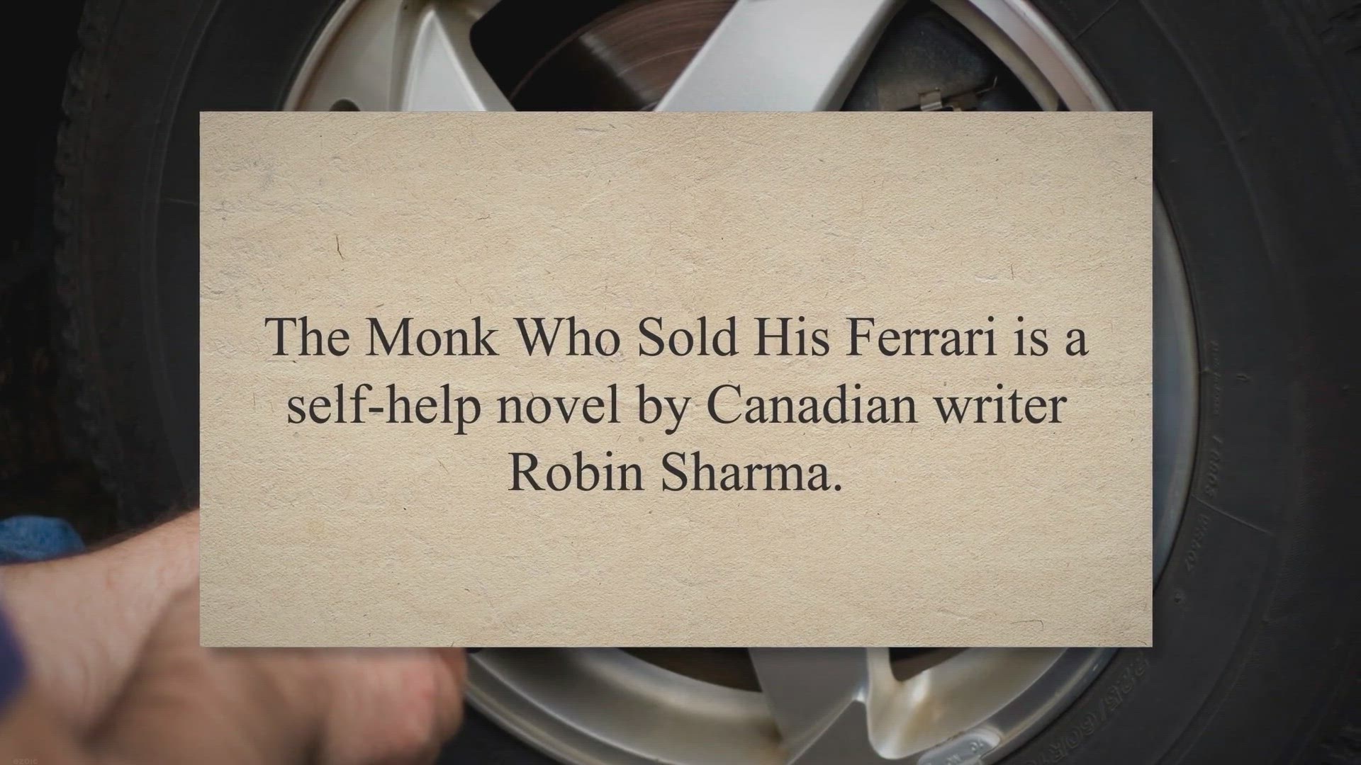'Video thumbnail for The Monk Who Sold His Ferrari'