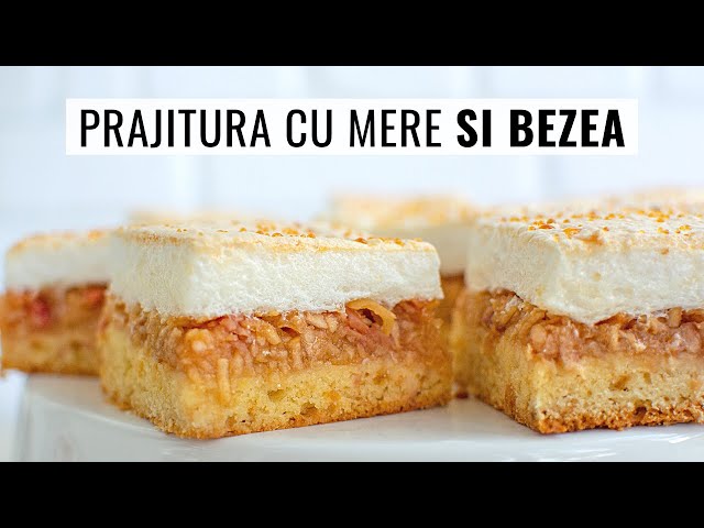 'Video thumbnail for 3 straturi delicioase! Prăjitura cu mere rase și bezea pufoasă.'