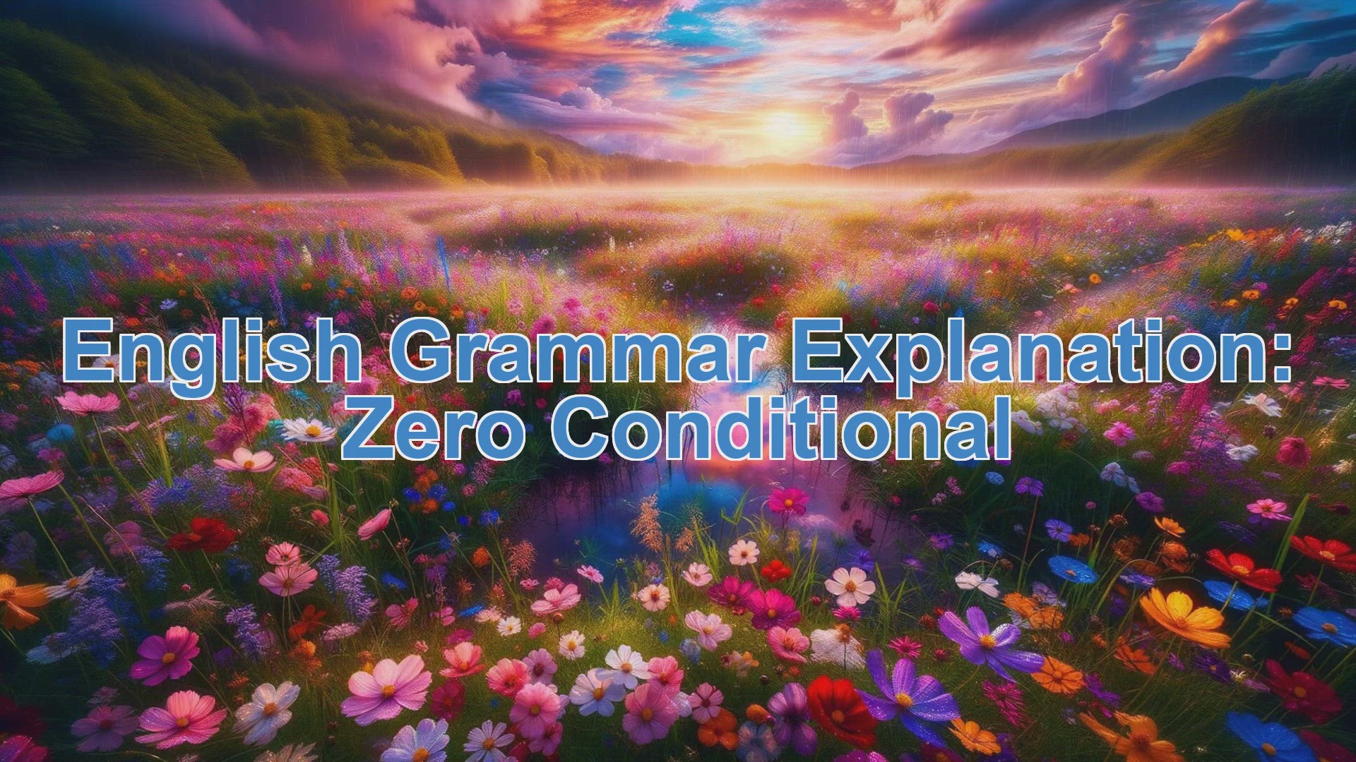 'Video thumbnail for English Grammar Explanation: Zero conditional'