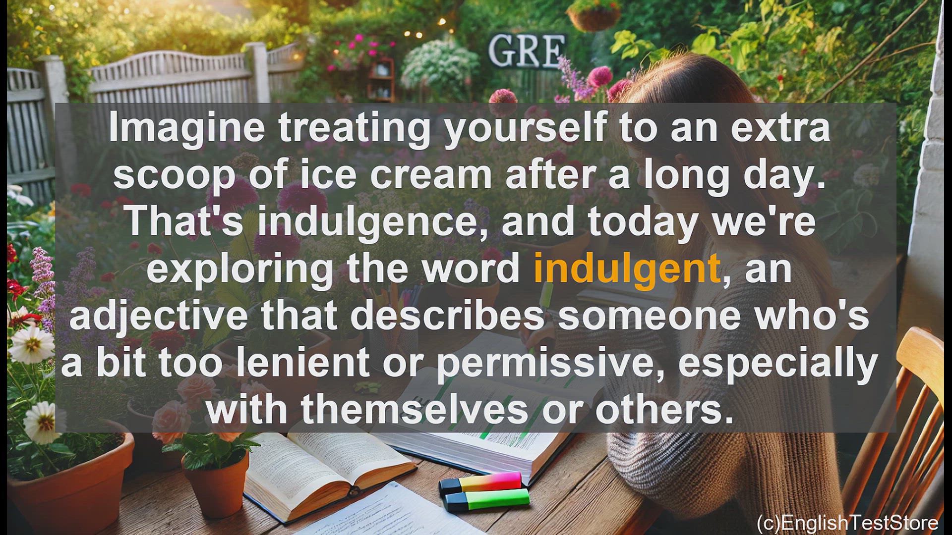 'Video thumbnail for GRE Vocabulary Lesson: The Art of Being Indulgent'