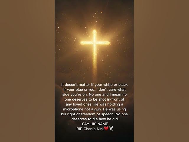 Video thumbnail for A tribute for Charlie Kirk