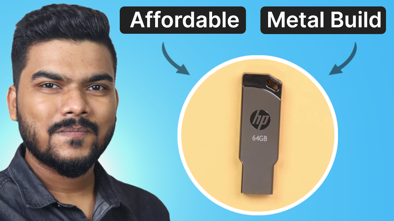 'Video thumbnail for Affordable & Metal Build Pen Drive | HP v236w USB 2.0 Review'